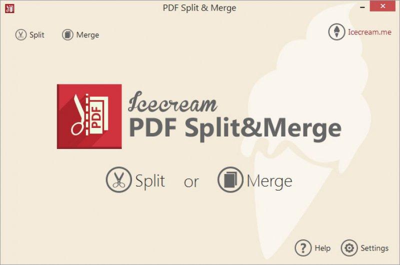 программа IceCream PDF Split and Merge