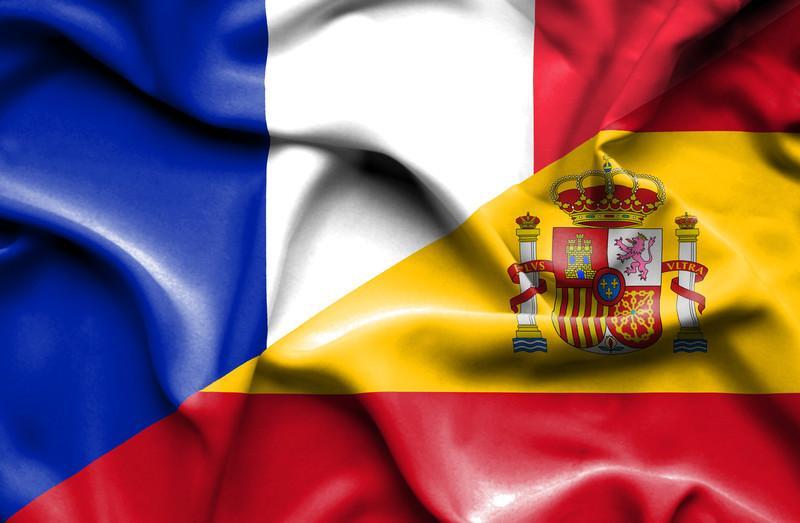 флаг франции и испании